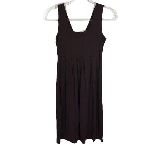 Y2K‎ Ann Taylor Espresso Brown V-Neck Midi Dress Size XS - Picture 3 of 4